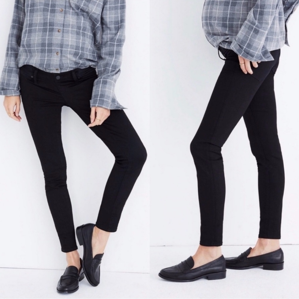 Madewell Maternity Skinny Over The Belly Jeans Black Size 30